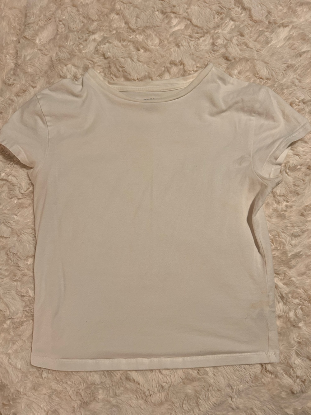 wild fable White Short Sleeve Crop Tee